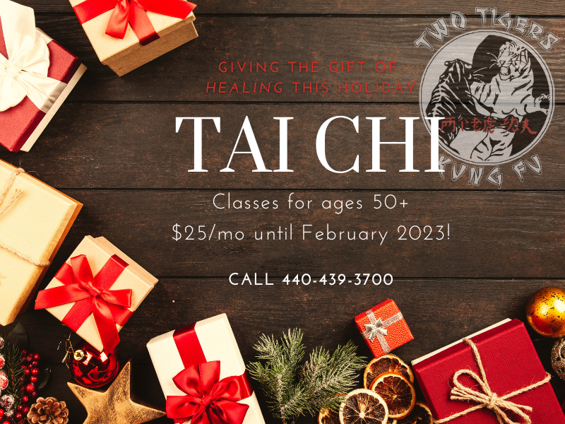Giving the gift of healing - Tai Chi discount through Feb 2023