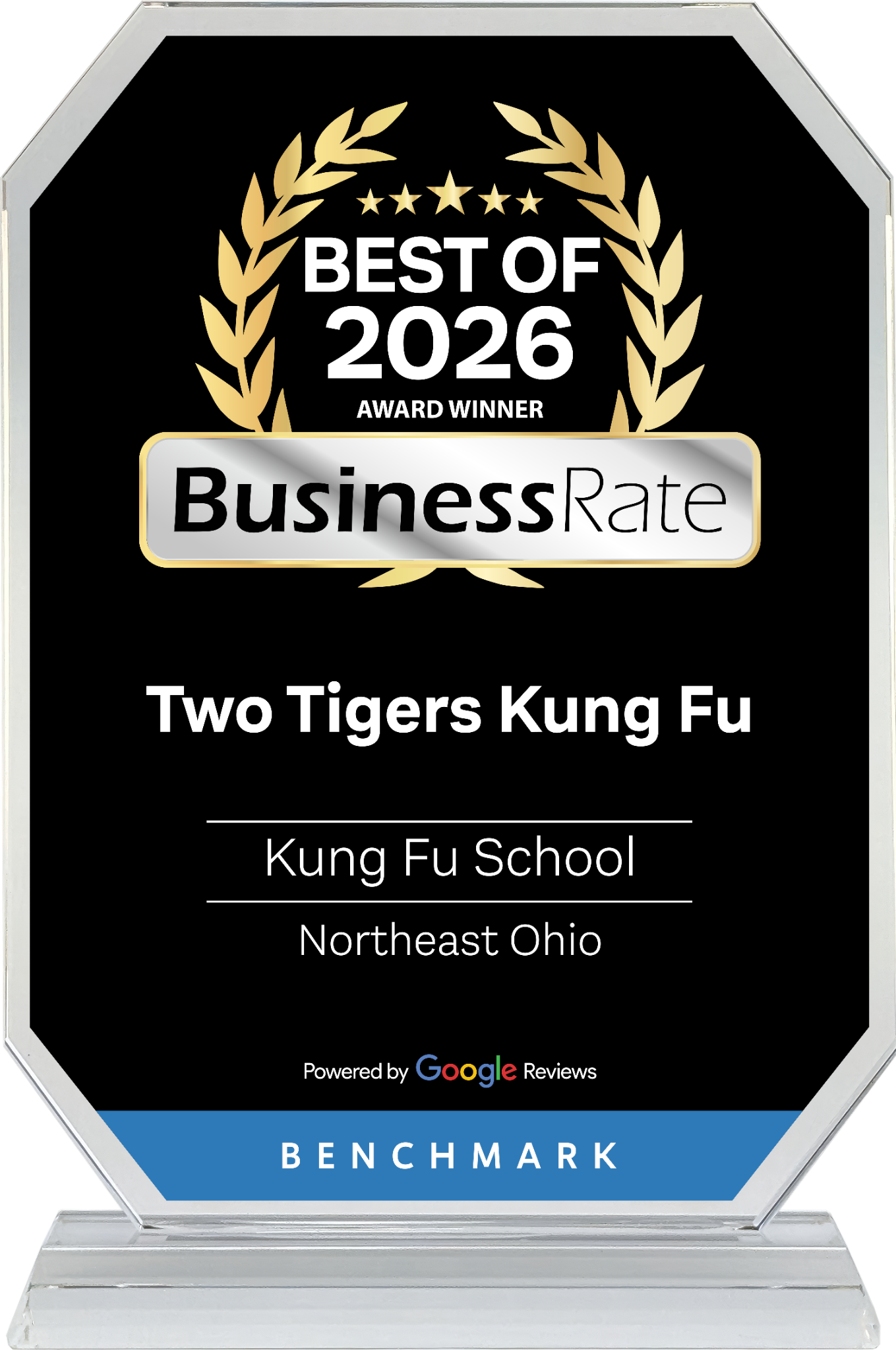 Business Rate's 2026 best Kung Fu School in Northeast Ohio!